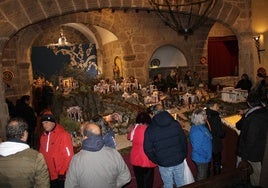 Lleno para conocer el belén bíblico de la iglesia de El Salvador de Béjar