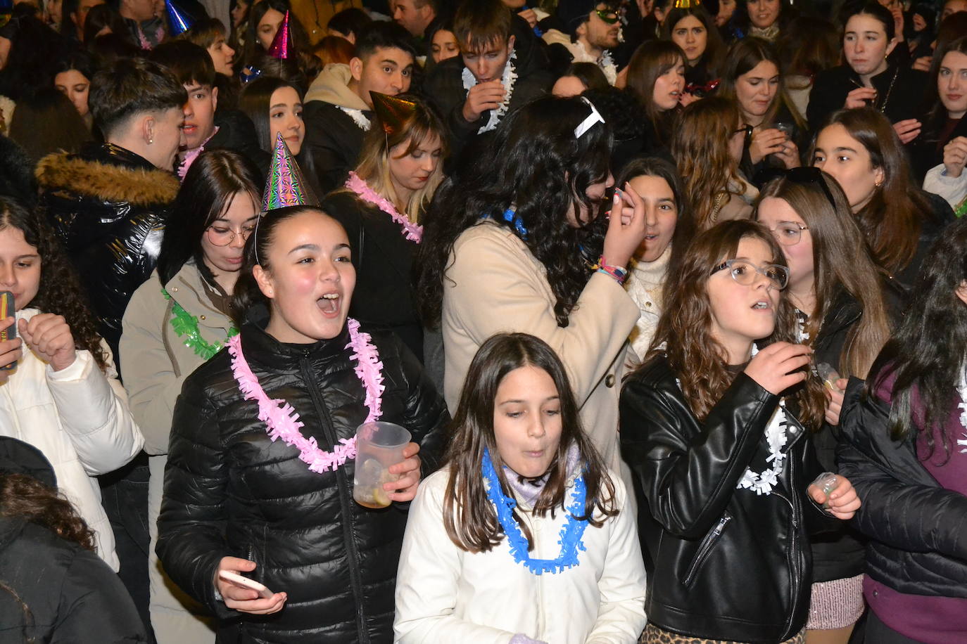 Los jóvenes de Ciudad Rodrigo festejan la entrada al 2025