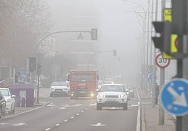Niebla densa este 1 de enero en Salamanca.