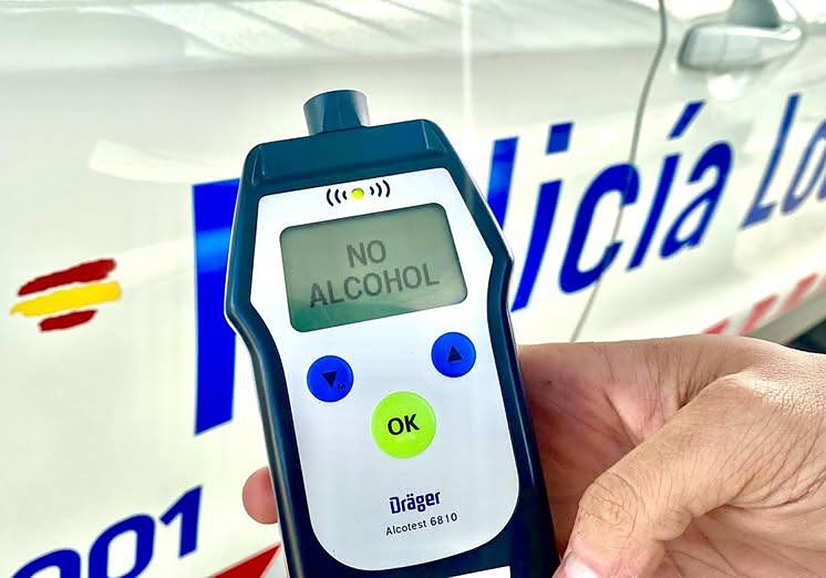 En la primera medición, arrojó 0,95 mg/l de alcohol.