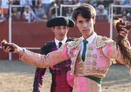 Diego Mateos, en una tarde de triunfo el pasado verano.