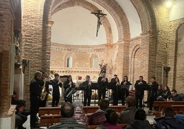 Concierto de dulzainas en la iglesia de Peñarandilla.