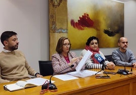 Fran Díaz, Carmen Ávila, Patro Macias y Pedro Pérez.