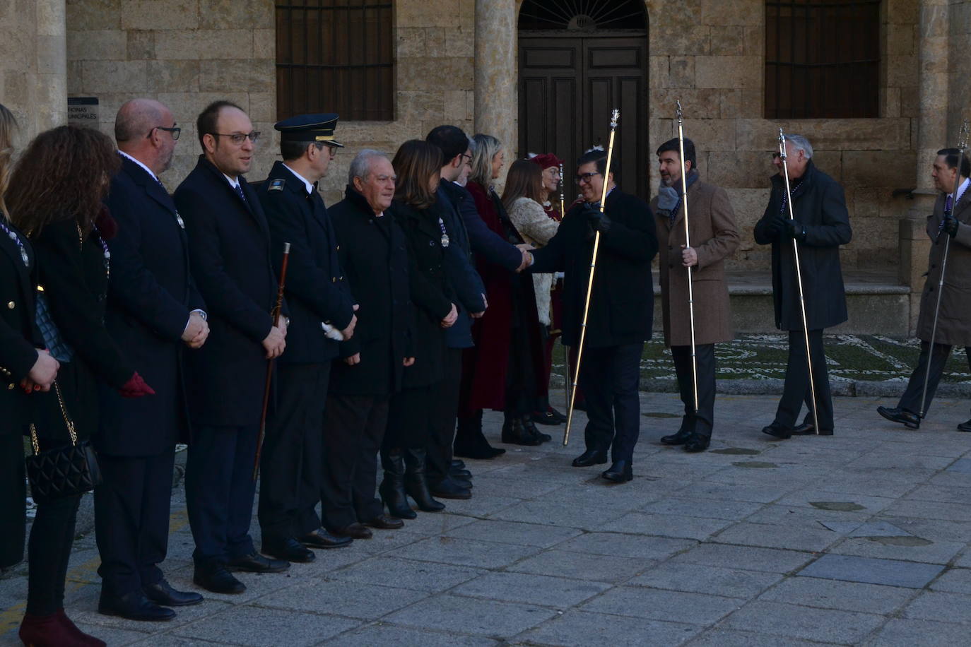 Ciudad Rodrigo arropa a San Sebastián en su marcha a la Catedral