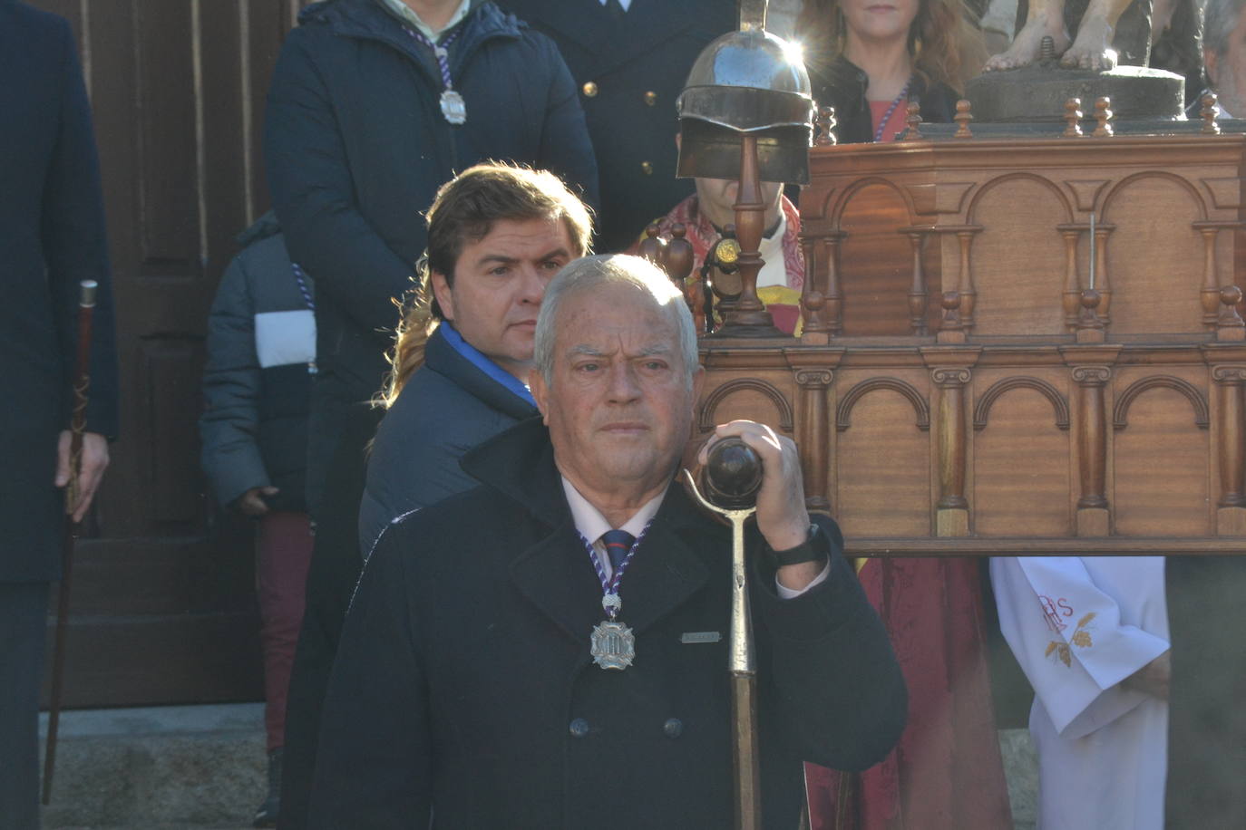 Ciudad Rodrigo arropa a San Sebastián en su marcha a la Catedral