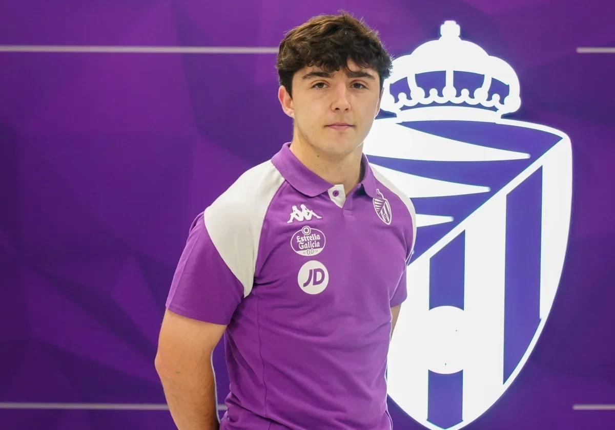 Fran Ortuño, en su presentación la pasada temporada con el Valladolid Promesas