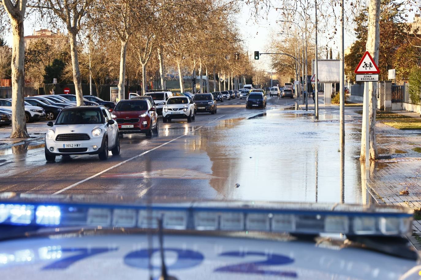 Así ha quedado la avenida de San Agustín tras el reventón