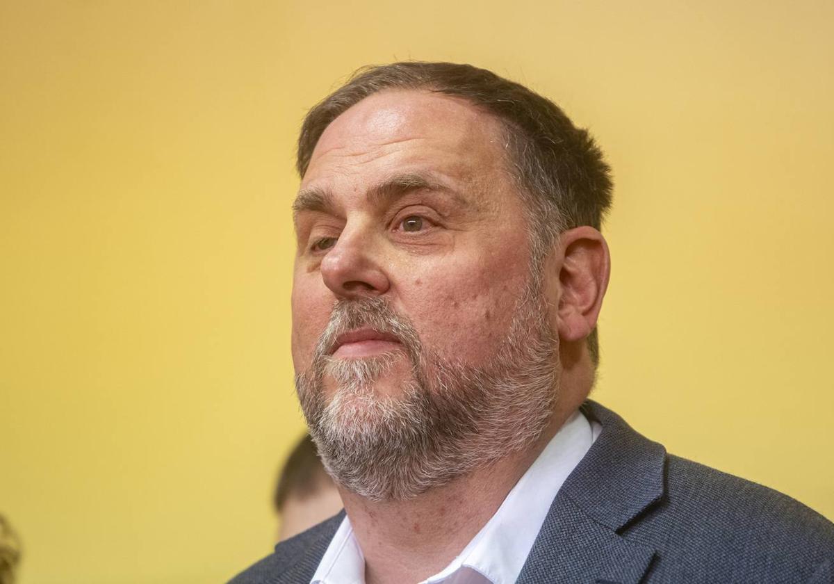 El presidente de ERC, Oriol Junqueras.