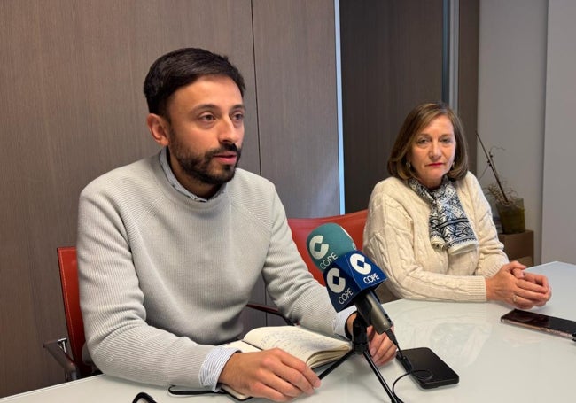 Fran Díaz y Carmen Ávila durante la rueda de prensa.