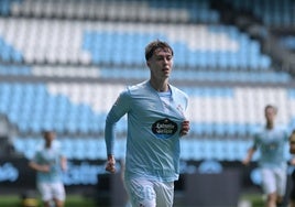 Óscar Marcos, uno de los jugadores más en forma del Celta Fortuna.