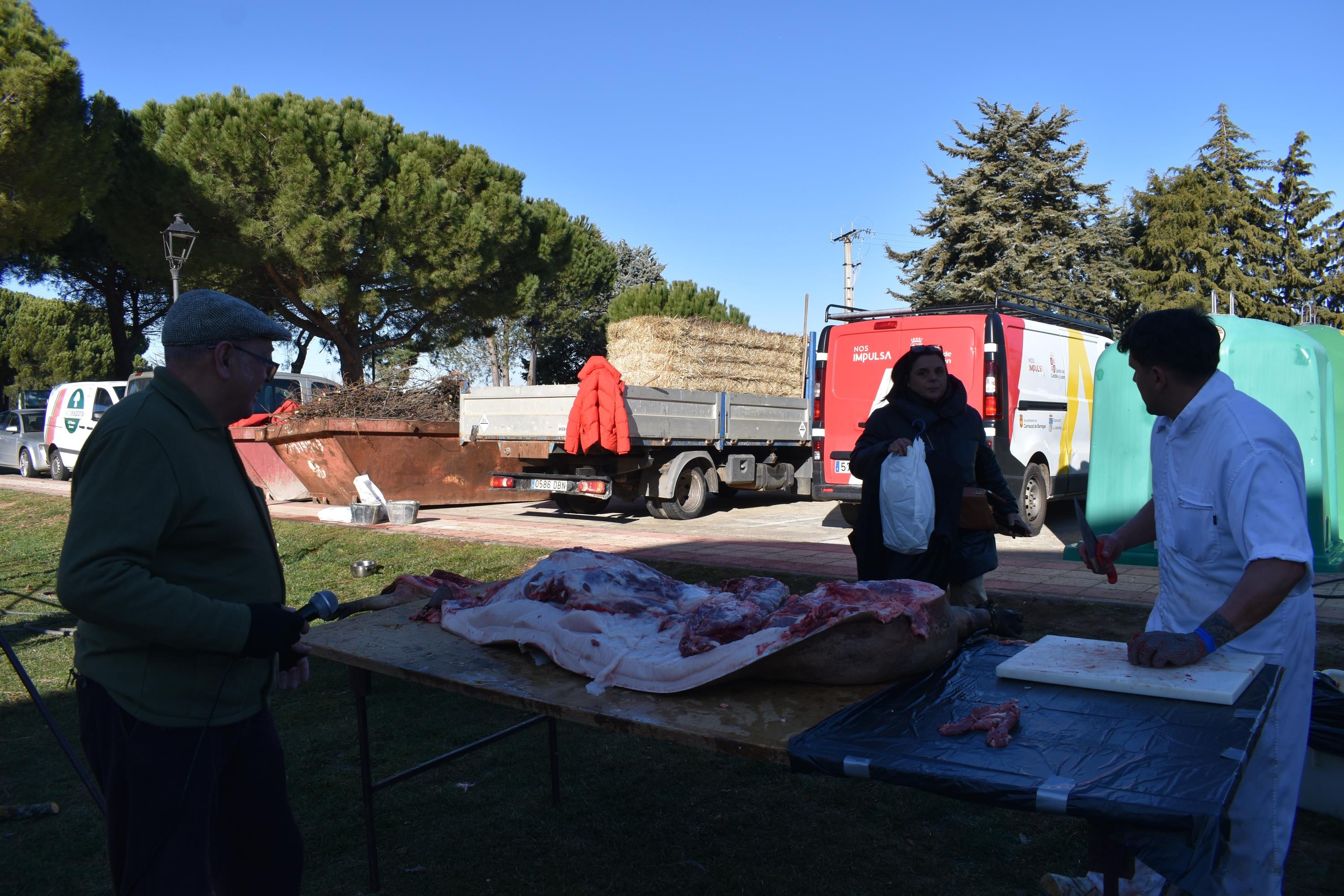 300 kilos de cerdo en la matanza de Carrascal de Barregas