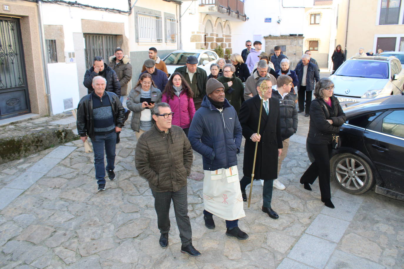 San Antón celebra su día de fiesta en Puerto de Béjar