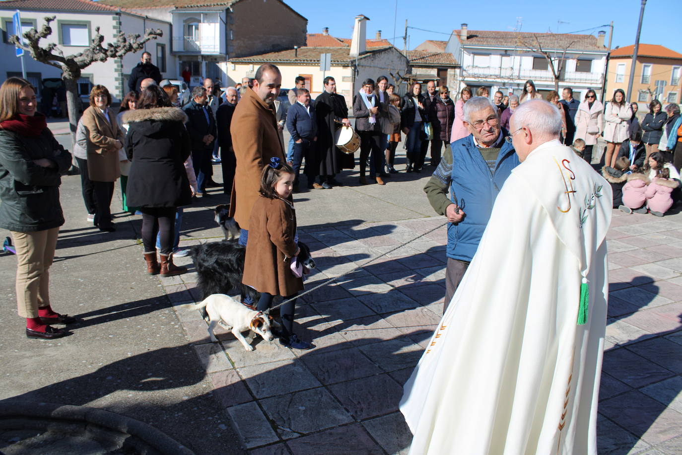 El sol anima la celebración del día de San Antón en Peromingo