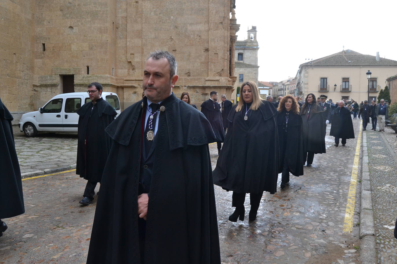 Populosa procesión del patrón de Ciudad Rodrigo