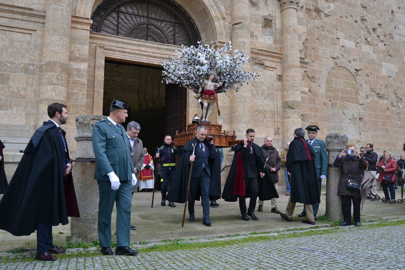 Populosa procesión del patrón de Ciudad Rodrigo