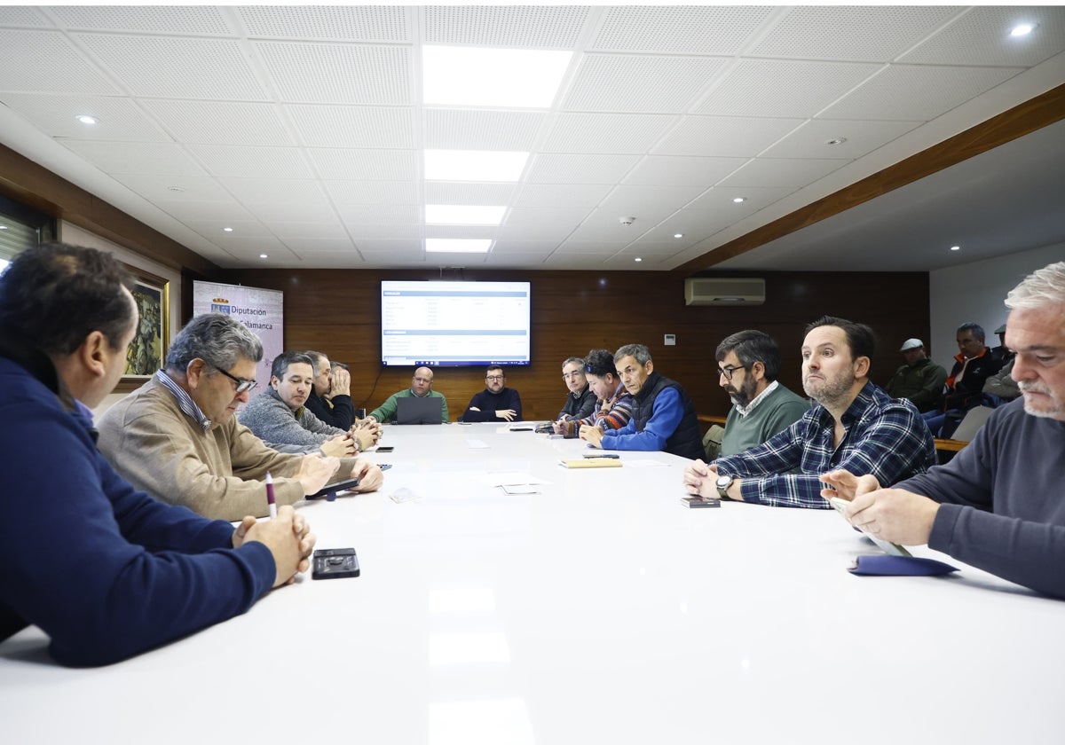 Un momento del debate del cereal en la Lonja de Salamanca.