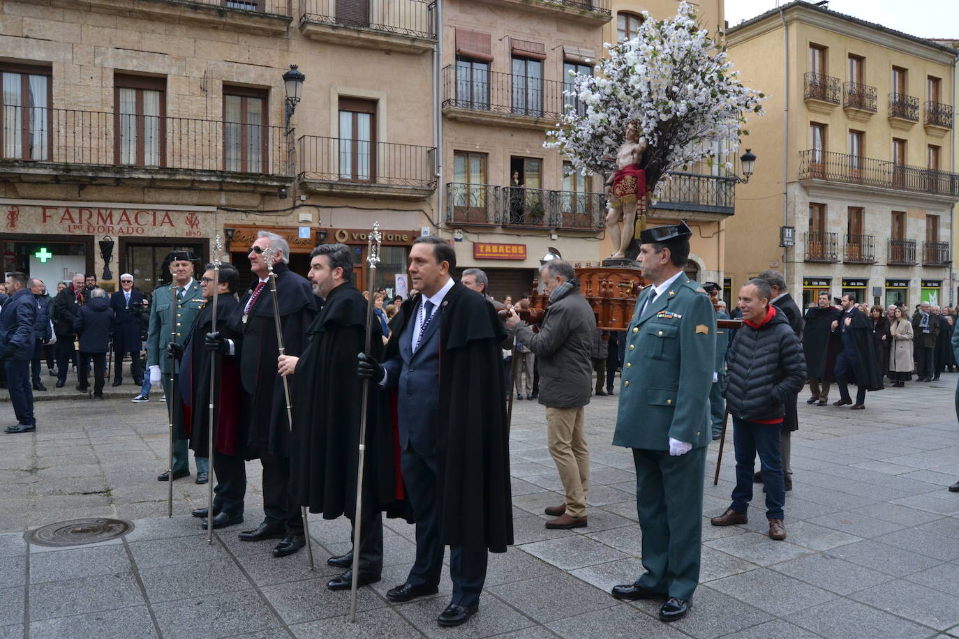 Populosa procesión del patrón de Ciudad Rodrigo