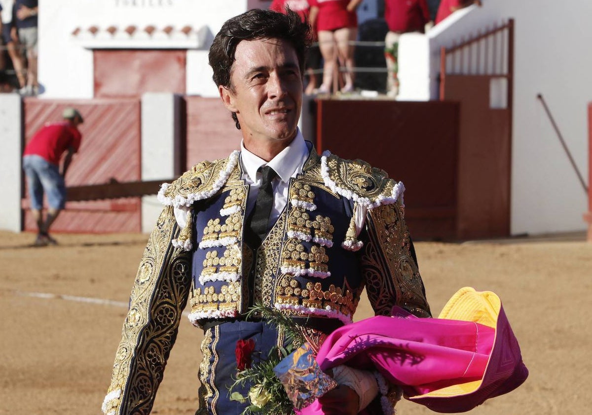 Pedro Gutiérrez 'El Capea' en la plaza de Guijuelo.