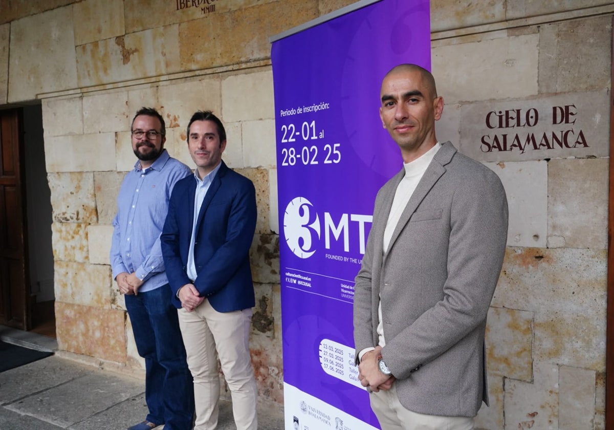 Mario Amado, Federico Bueno y Raúl Rivas, en la presentación.