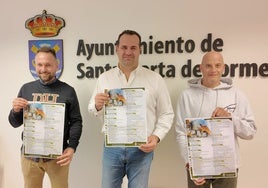 Norberto Flores, David Mingo y Juan Carlos Bueno en la presentación.