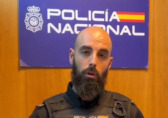 El policía nacional salmantino Antonio Navarro.