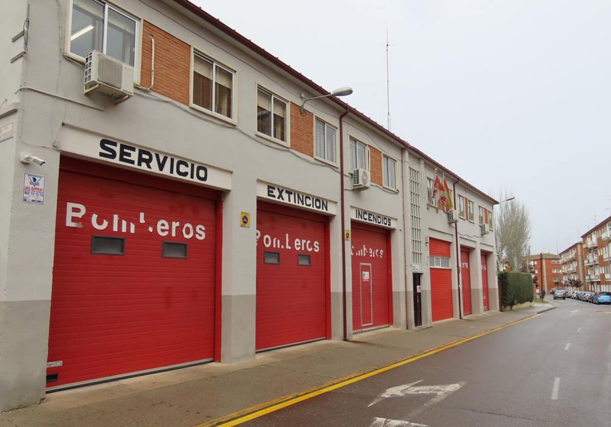 Cocheras de los bomberos de Peñaranda.