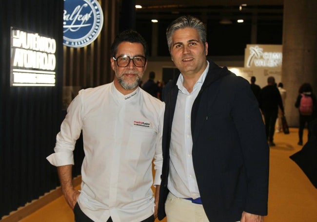 Gonzalo Sendín junto a Quique Dacosta.