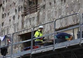 Trabajadores del sector de la construcción.