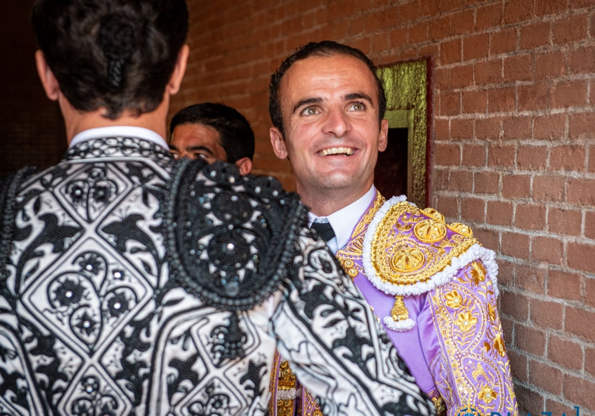 Damián Castaño, en el patio de cuadrillas de Las Ventas.