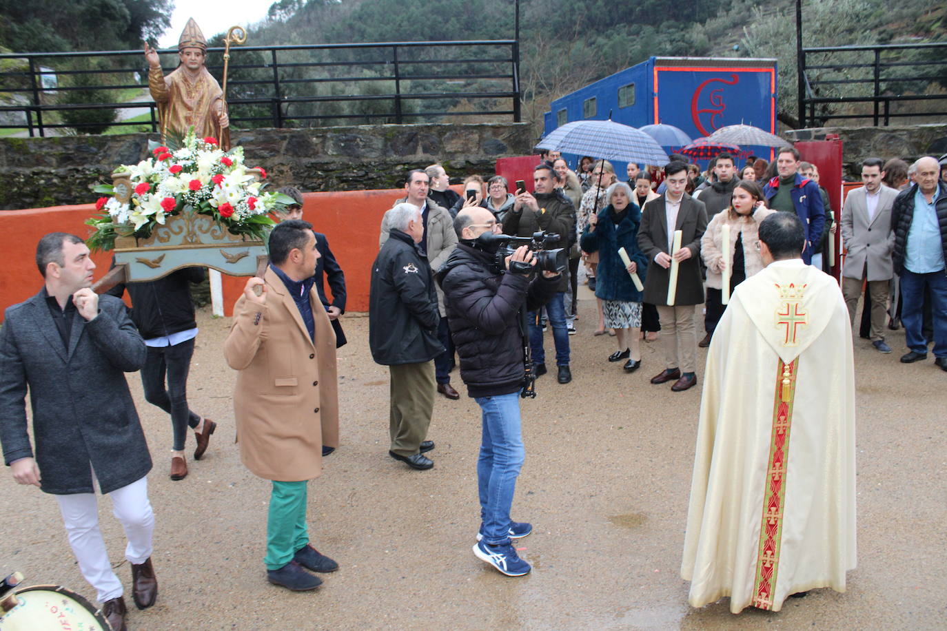 San Valerio, valiente frente a la lluvia