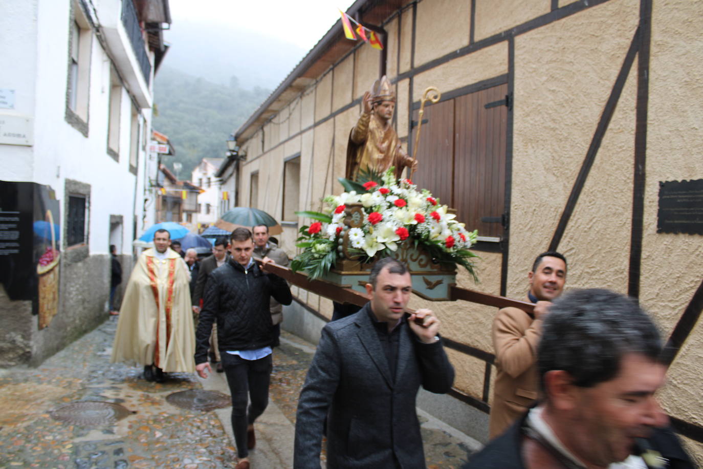 San Valerio, valiente frente a la lluvia