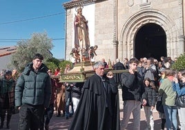 Procesión con la imagen de San Blas del año pasado.