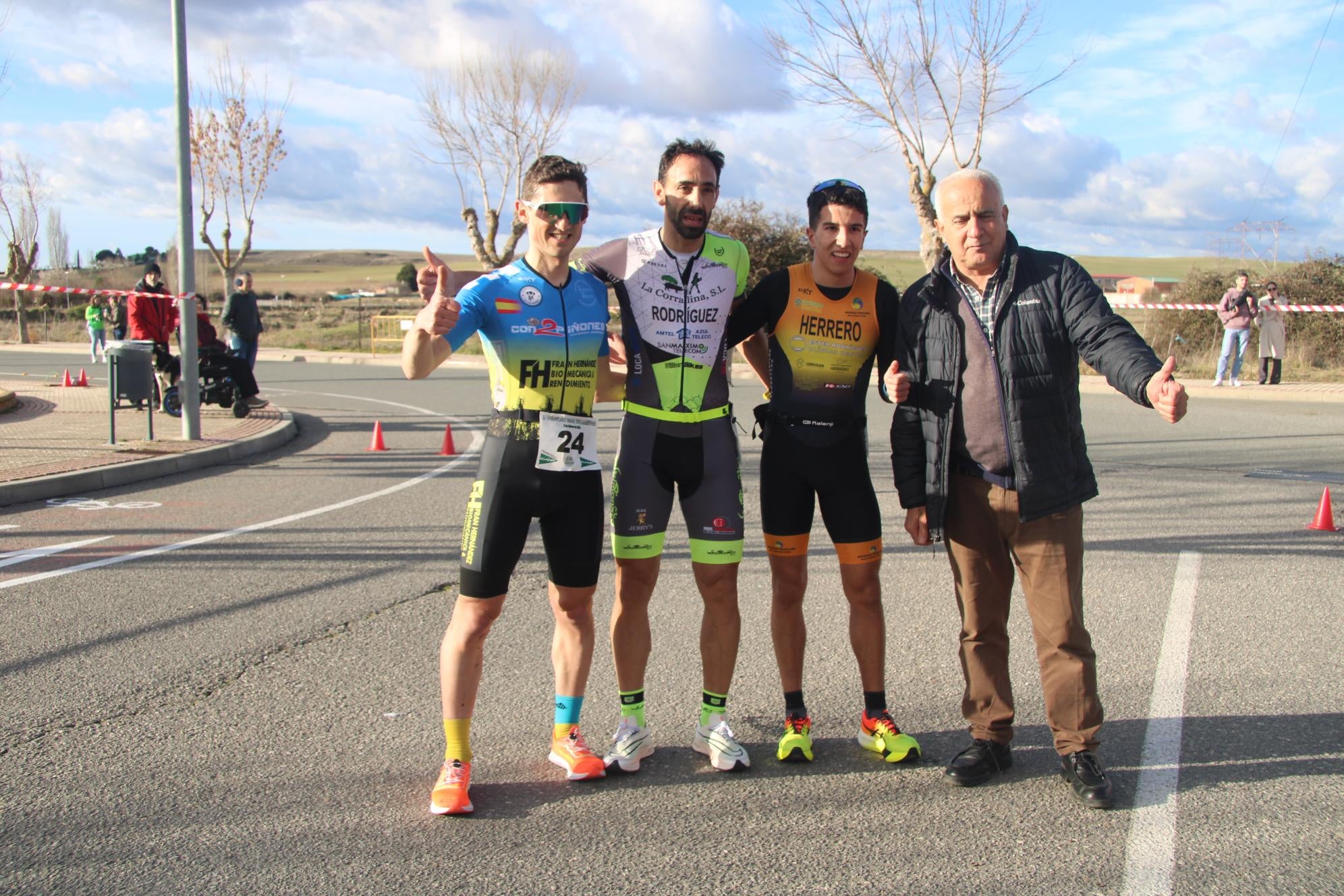 Rodríguez y pierna, ases del duatlón en Villamayor