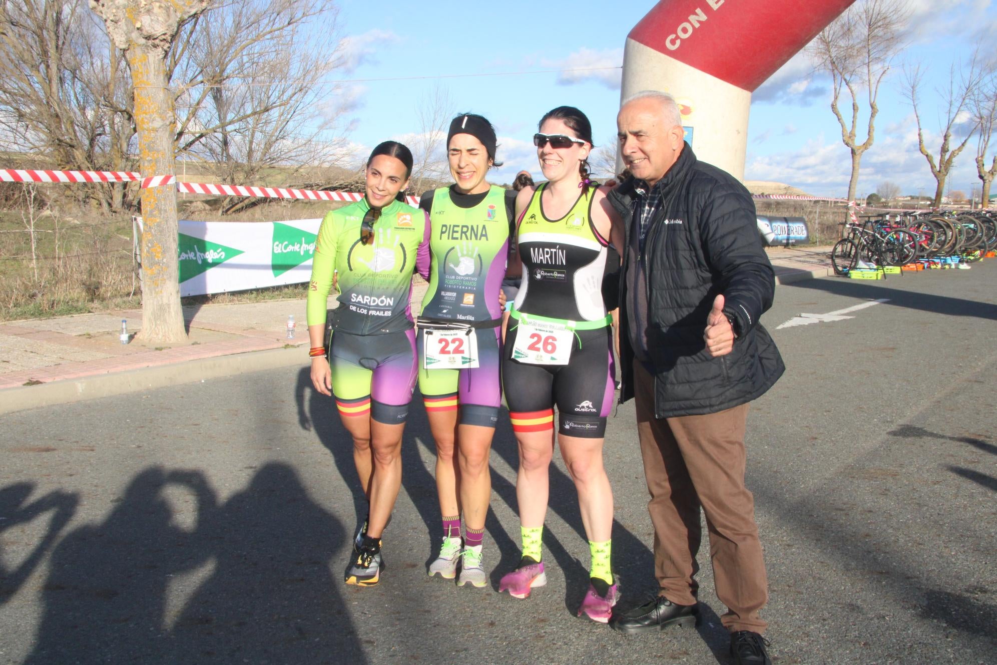 Rodríguez y pierna, ases del duatlón en Villamayor