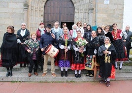 Celebración de las águedas de este año en Fuentes de Béjar