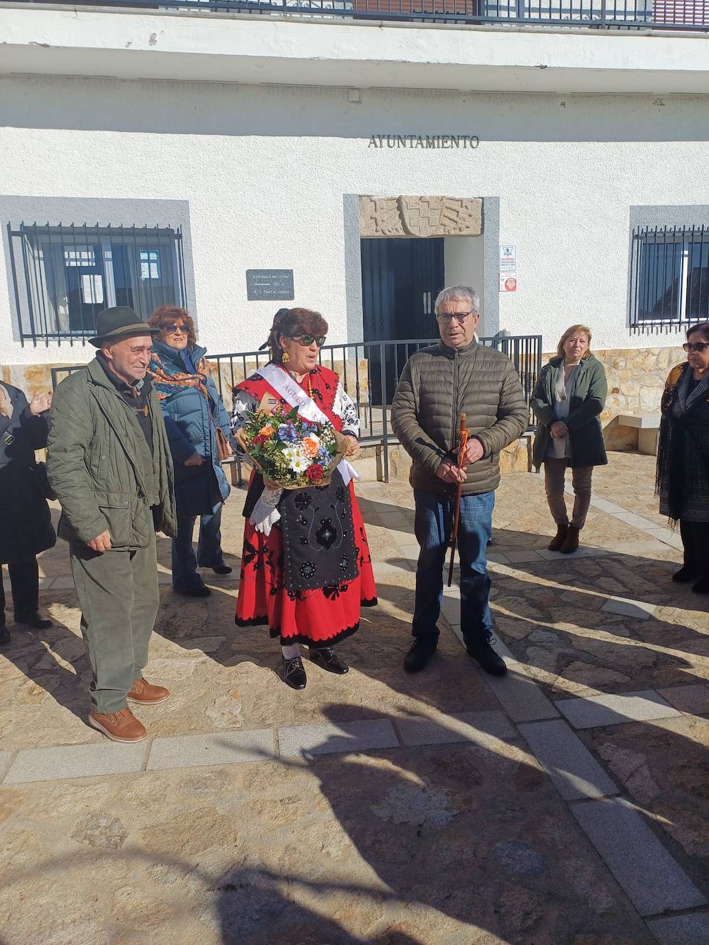 Las mujeres de Puente del Congosto se mantienen fieles a la festividad de las águedas