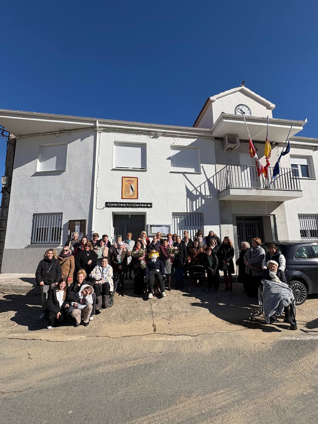 Animada celebración de águedas en Sanchotello