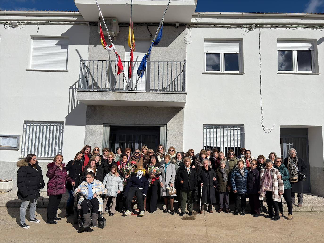 Animada celebración de águedas en Sanchotello