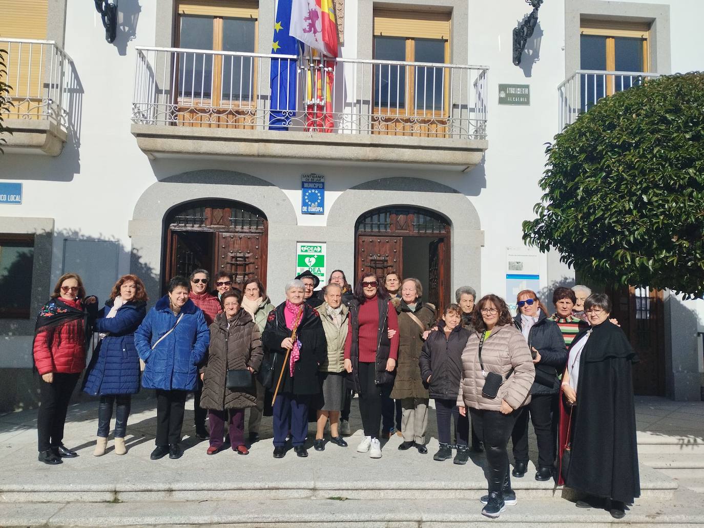 Las mujeres de Santibáñez de Béjar celebran la festividad de Santa Águeda