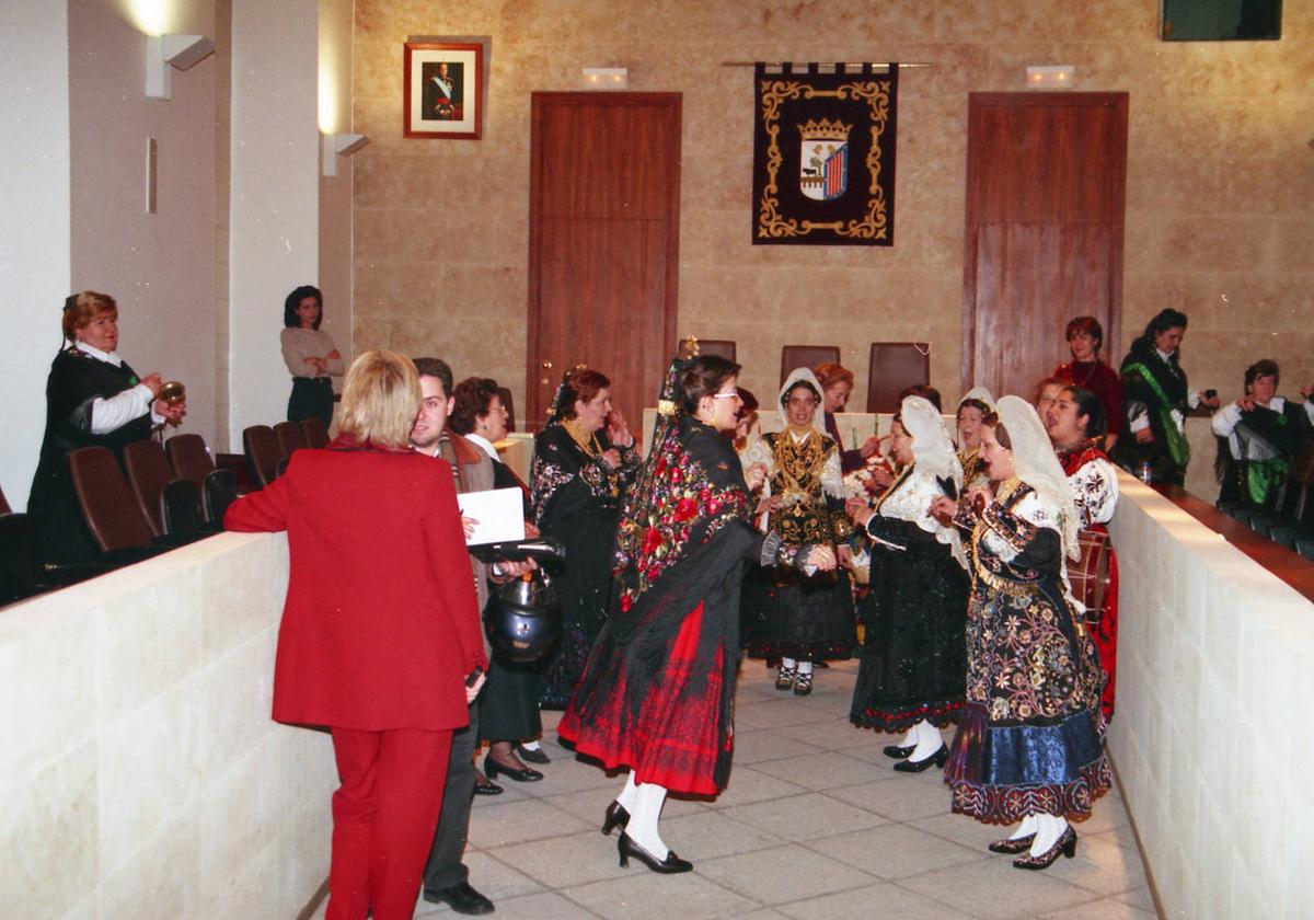 Celebración del Día de Santa Águeda en Salamanca.