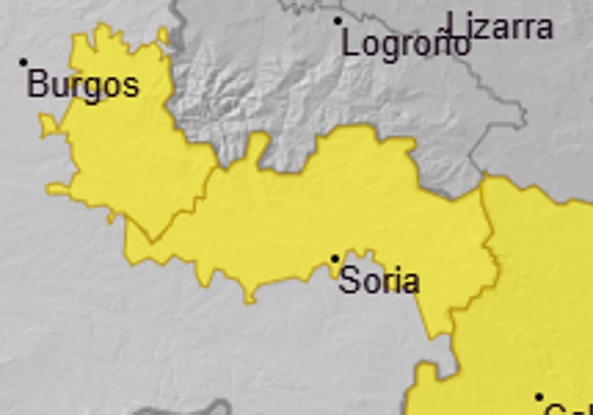 Imagen de Burgos y Soria, las dos zonas afectadas.