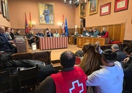 Junta de Seguridad Ciudadana del Carnaval, en el salón de plenos.