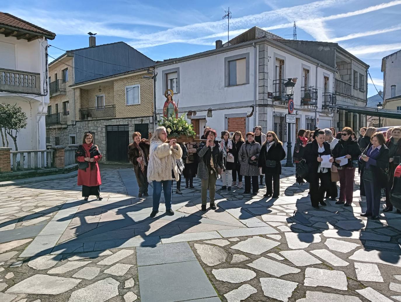 Animada celebración de las águedas en Linares de Riofrío