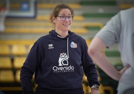 Anna Montañana, en un entrenamiento en Würzburg.