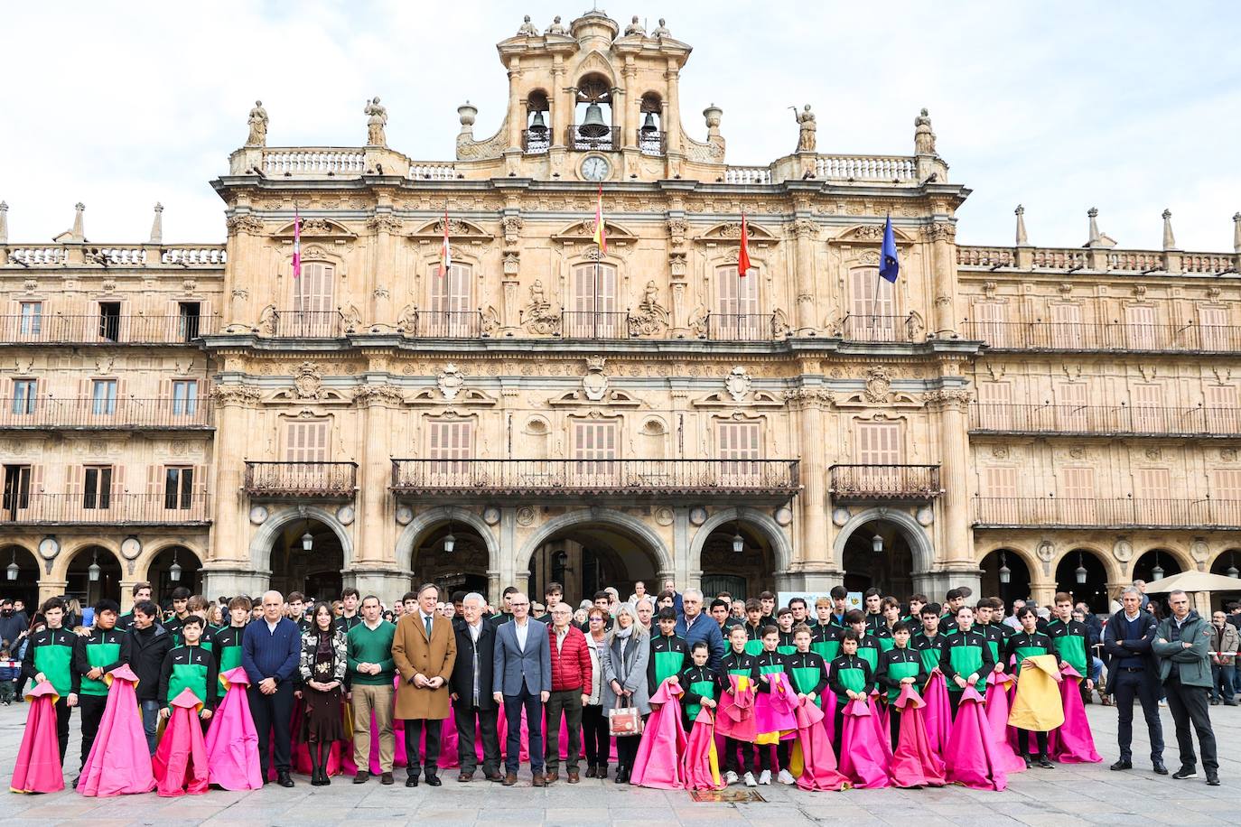 Así ha sido la exhibición de toreo en la Plaza Mayor de Salamanca