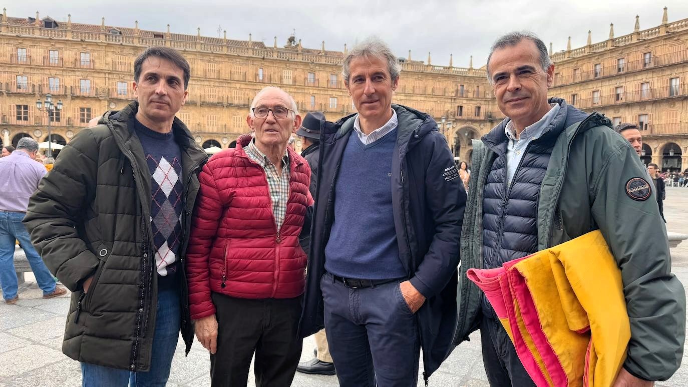 Así ha sido la exhibición de toreo en la Plaza Mayor de Salamanca