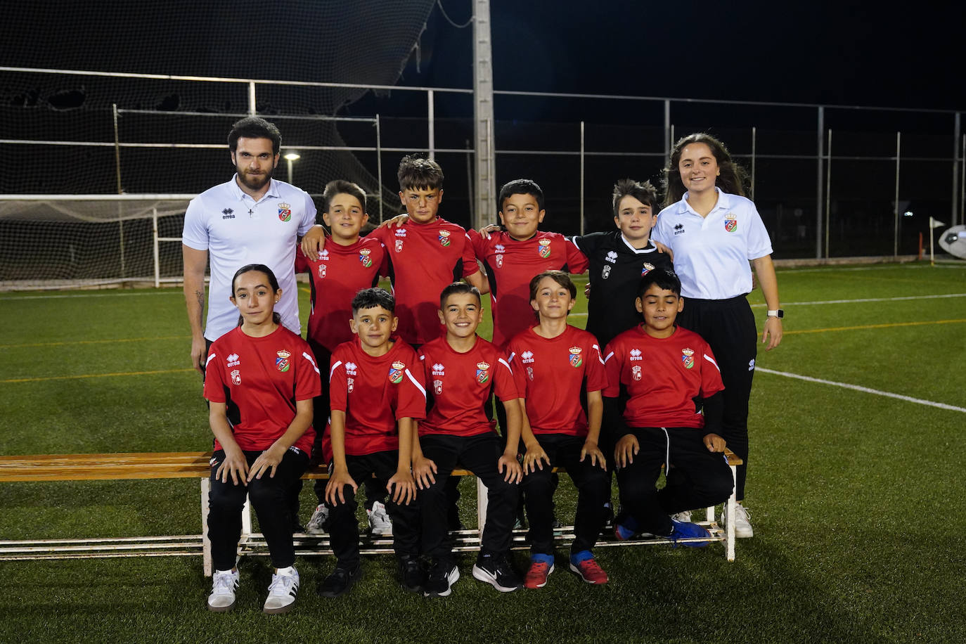 Arriba (de izquierda a derecha): Diego Vicente (entrenador), Raúl de la Fuente, Sergio Ferreras, Jaime Prieto, Ángel Santos y Lucía Ubanell (entrenadora). Abajo (de izquierda a derecha): Valeria Martínez, Hugo San Andrés, Hugo Petisco, Raúl Almaraz y Hugo Gallego.