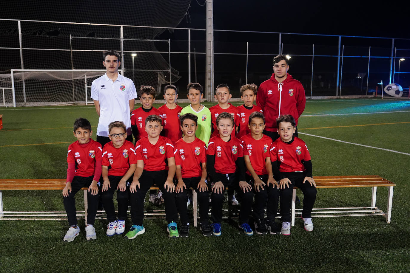 Arriba (de izquierda a derecha): Raúl (entrenador), Daniel Egido, Ian, Ángel Gallego, Izan González, Martín y Alberto (entrenador). Abajo (de izquierda a derecha): Lucas, Iker, Mario, Daniel Vázquez, Hugo Sánchez, Antonio Ramírez y Bruno Cayetano. Ausente: Nacho (entrenador).