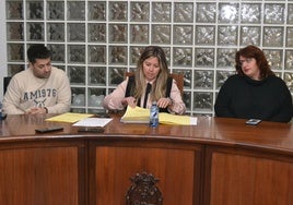 Alberto Moreno, Laura Vicente y Teresa Herrero