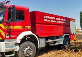 Imagen de un camión de los Bomberos de la Diputación.